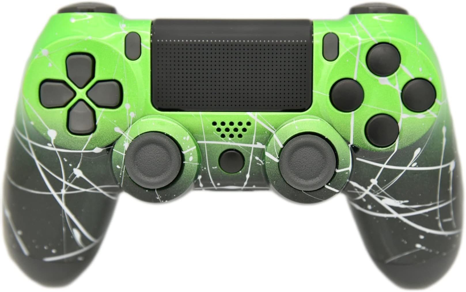 Hand Airbrushed Fade Playstation 4 Custom Controller (Black & Green)