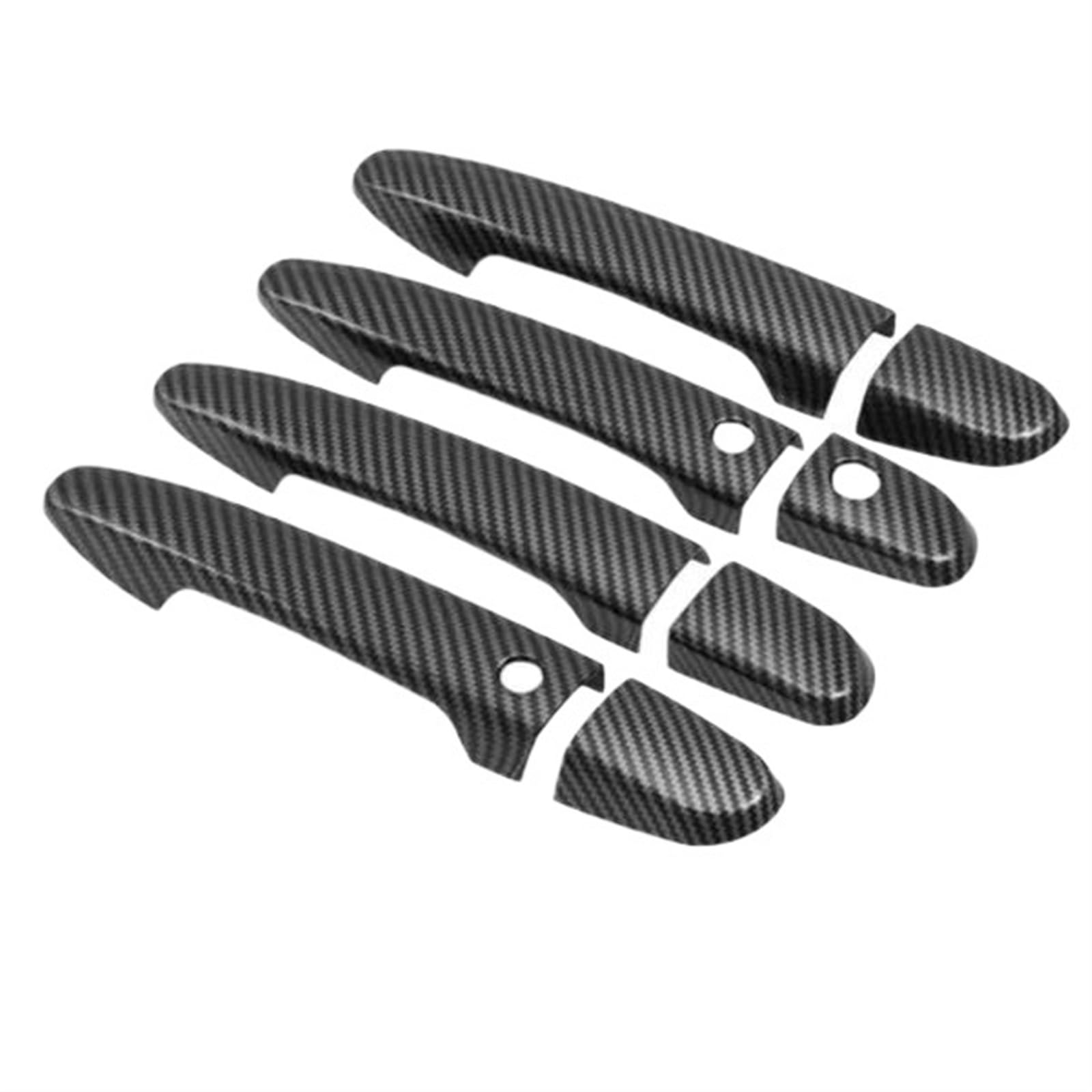 Lzbzhb 4Handle 2 Buttons Car Exterior Outsidedoor Handle For Mazda For Cx-3 Cx3 Cx 3 2016 2017 2018 2019 2020 2021 2022 2023 Carbon Fiber Door Handle Cover Car Exterior Accessories Stickers(4Handle 2 Buttons)