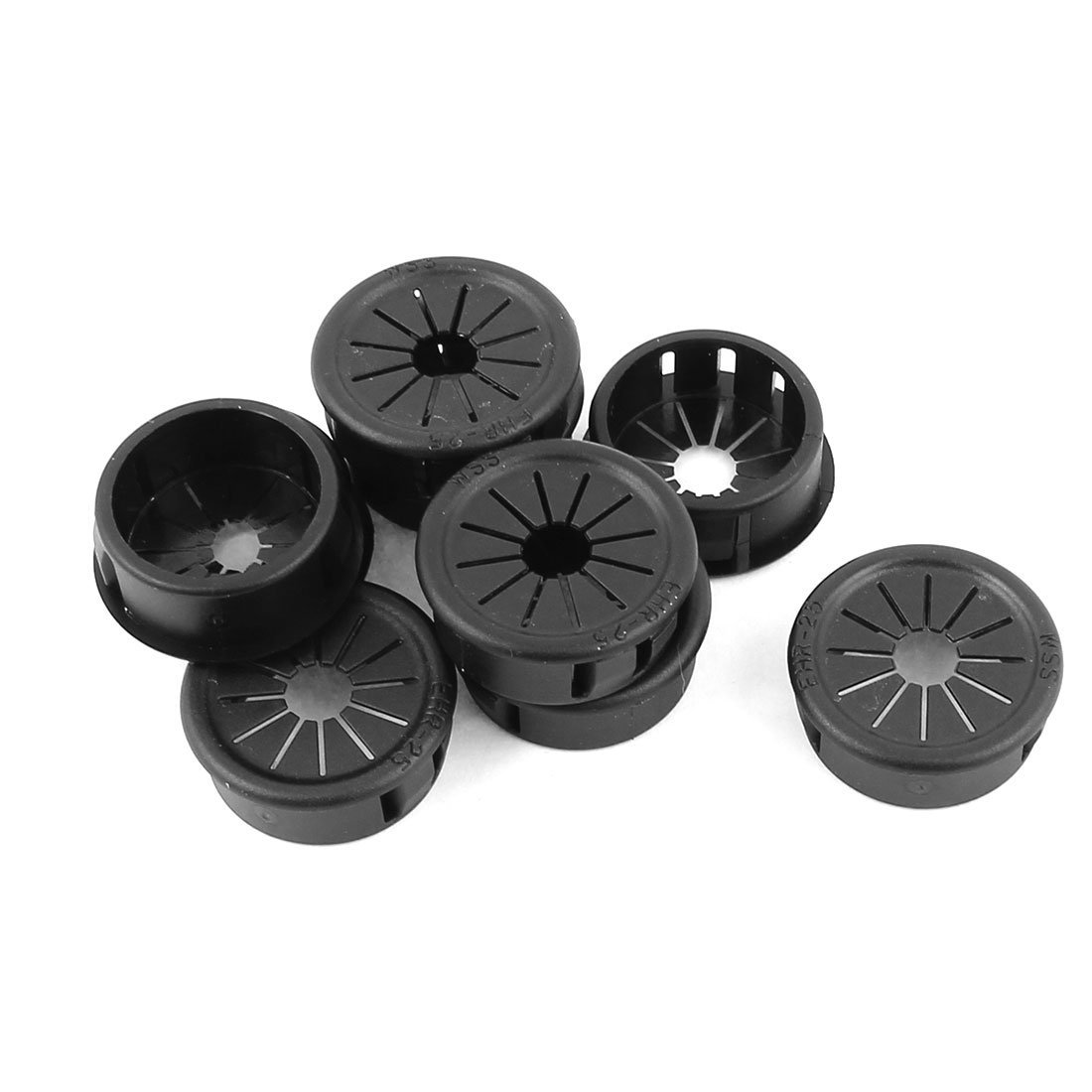 sourcing map 30pz 25mm Montato a Scatto Dia Cavo Boccola passacavo Nero protettore sourcing map 30pz 25mm Montato a Scatto Dia Cavo Boccola passacavo Nero protettore
