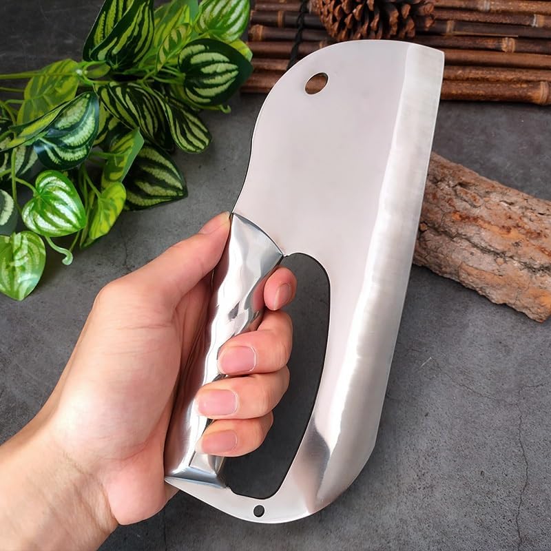 Meat Cleaver,Cleaver Knife 8 Inch Stainless Steel Knife Meat Fish Slicing Vegetables CutterSharp Cleaver Knife Butcher Chopping Kitchen Knives, LAMAJIGA5844