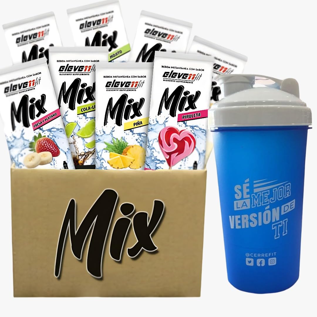 Mix Saborizante - Elevenfit - Pack 24 unidades – Mix Saborizante sin azúcar 24x9g (24Unidad, Drack)