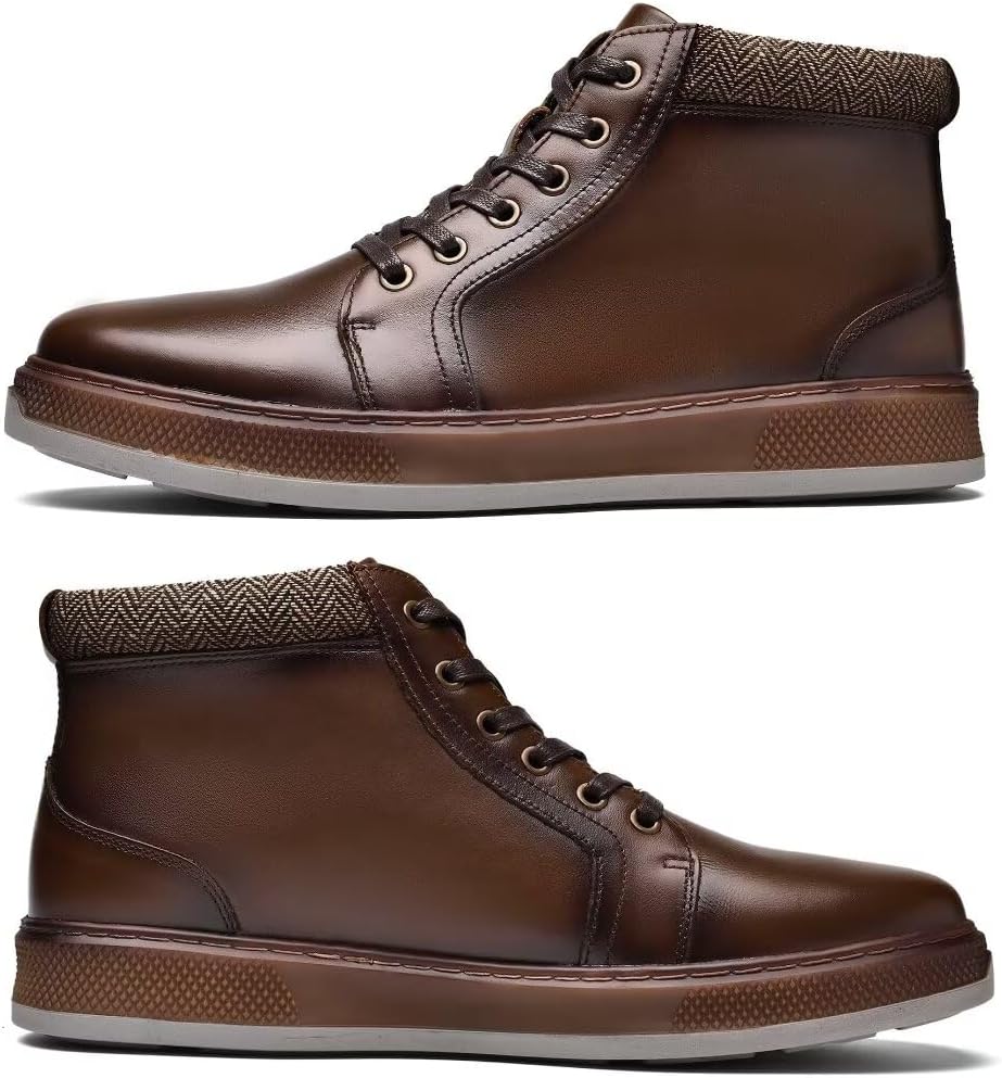 Arkbird Casual Sneaker Shoes, Lace-up Leather Chukka Boots for Men - Image 4