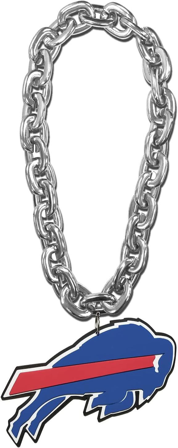 Aminco NFL Buffalo Bills Team Fan Chain, Silver
