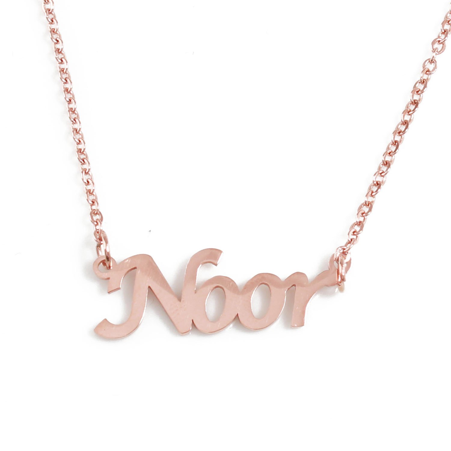 Custom Name Locket Gold Name Chain For Girls Ethiopian Name