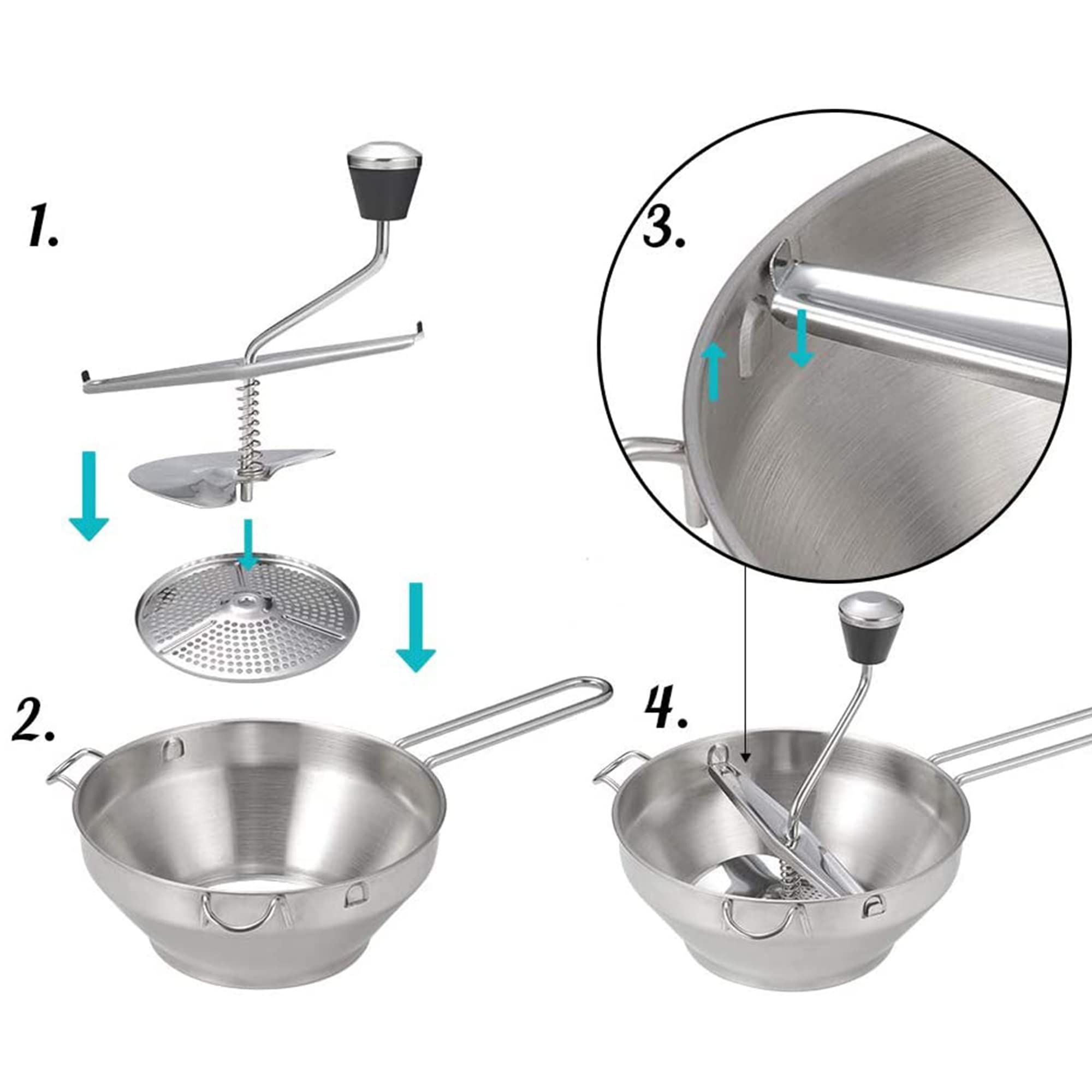 Chine Moulin à aliments en métal ergonomique avec 3 disques de broyage Fabricant Chine Moulin à aliments en métal ergonomique avec 3 disques de broyage Fabricant