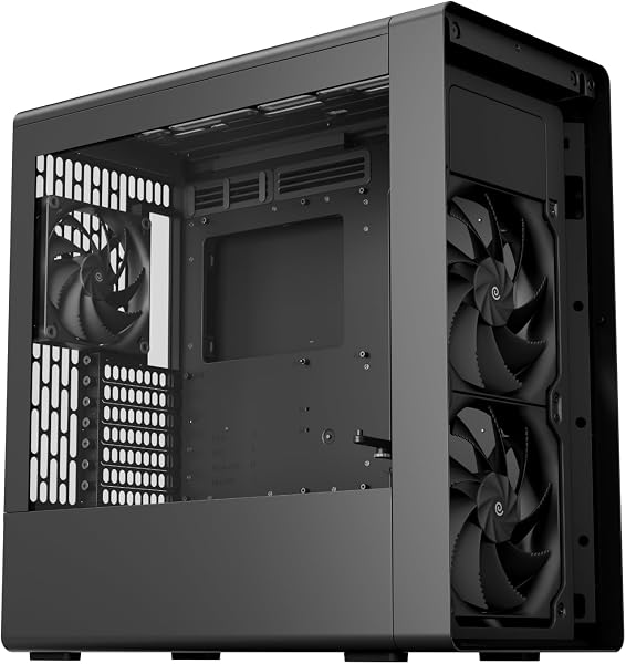 HAVN BF360 FLOW Black ミドルタワー ATX エアフロー重視 USB3.2 Gen2 Type-C ハイパフォーマンスPCケース、180MMファンx2と140㎜x1を搭載 (日本正規代理店品) CS9466 - 3