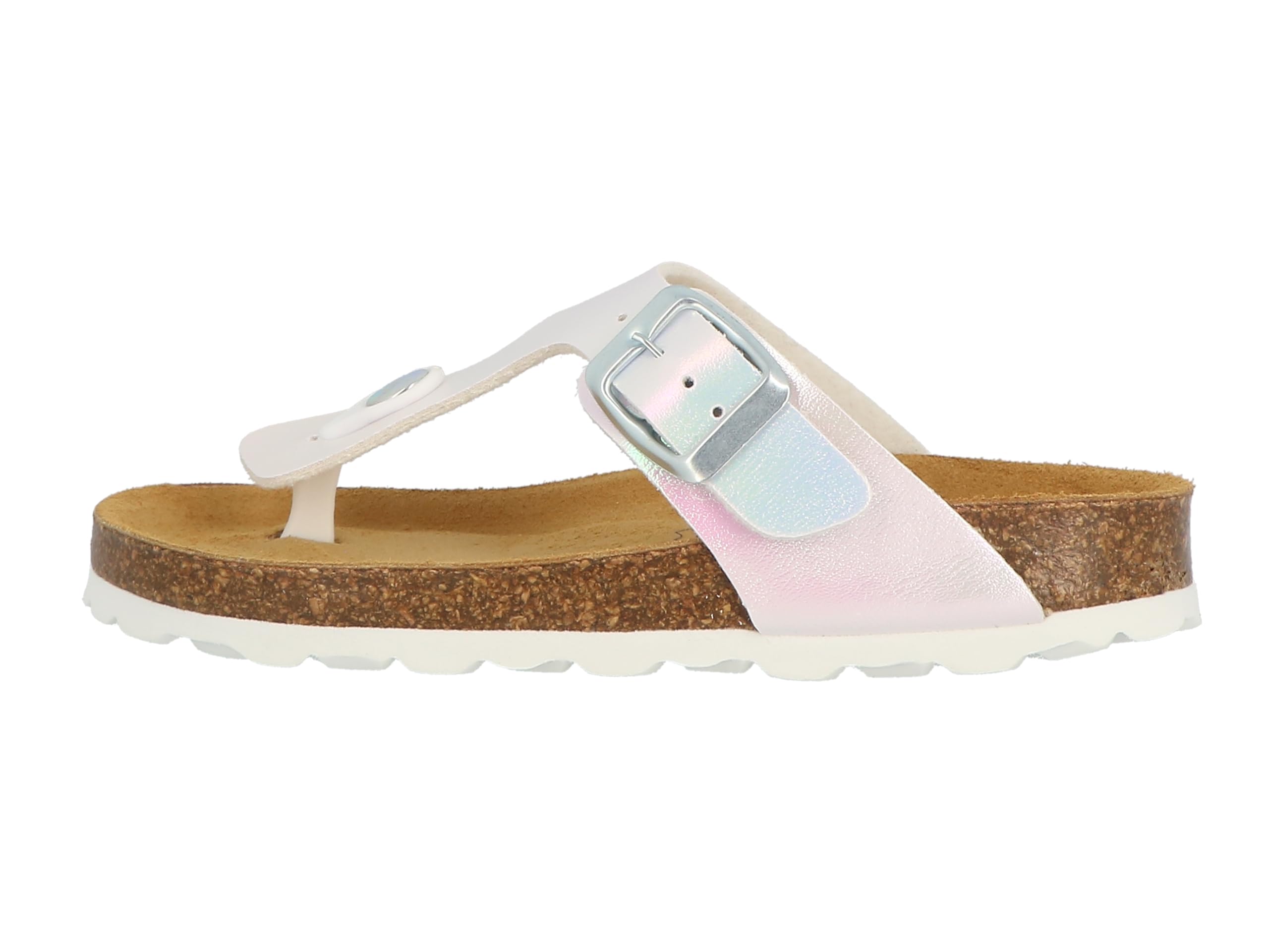 Lurchi 95L7003006 Slide Sandal, Silver-Multi, 3.5 UK