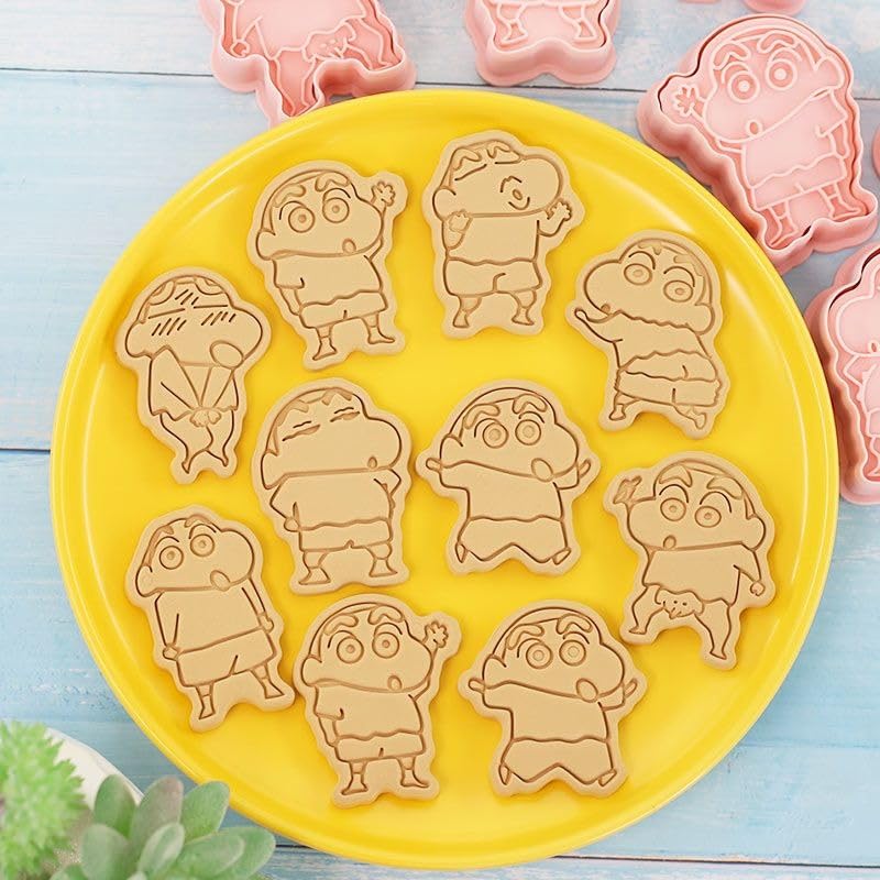 クレヨンしんちゃん　クッキー型　5個セット Qoo10] クレヨンしんちゃんクッキー型キャラクター : キッチン用品