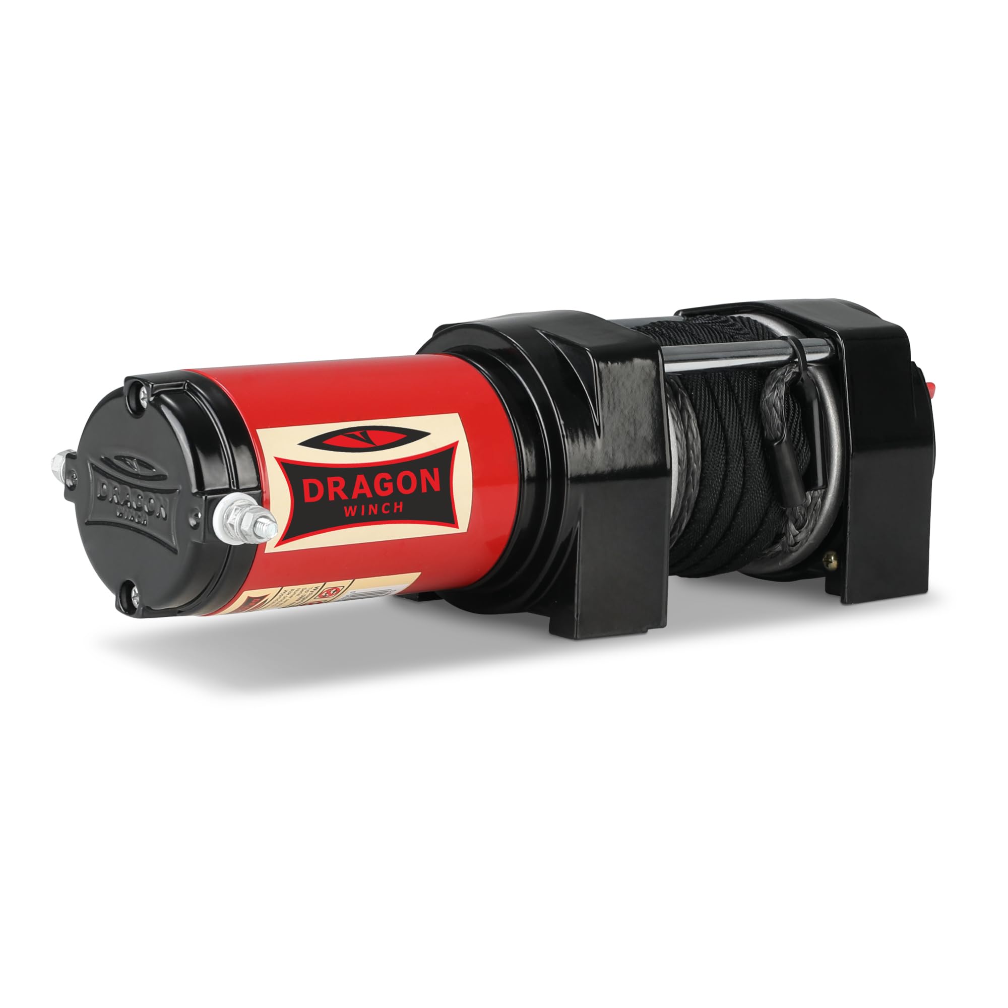 Verricello Elettrico 12V 4000 lbs / 1814 kg DRAGON WINCH Maverick Serie – Argano Elettrico potente 1,6 CV, Cavo in Sintetico 15m per Quad, ATV, UTV, Aratri | Telecomando Senza Fili e Accessori Inclusi