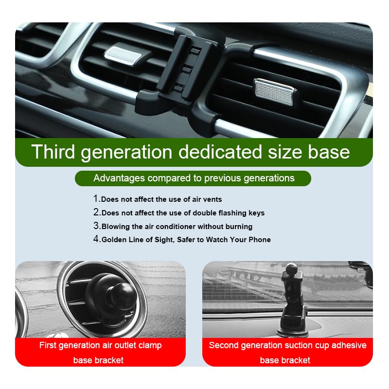 Car Phone Holder for Mercedes-Benz GLE-Class/GLS Class Auto Accessories [Only for 2020-2024 GLE & GLS] [Auto Lock Hands Free Cell Phone Mount Car fits for iPhone & All Smartphones]