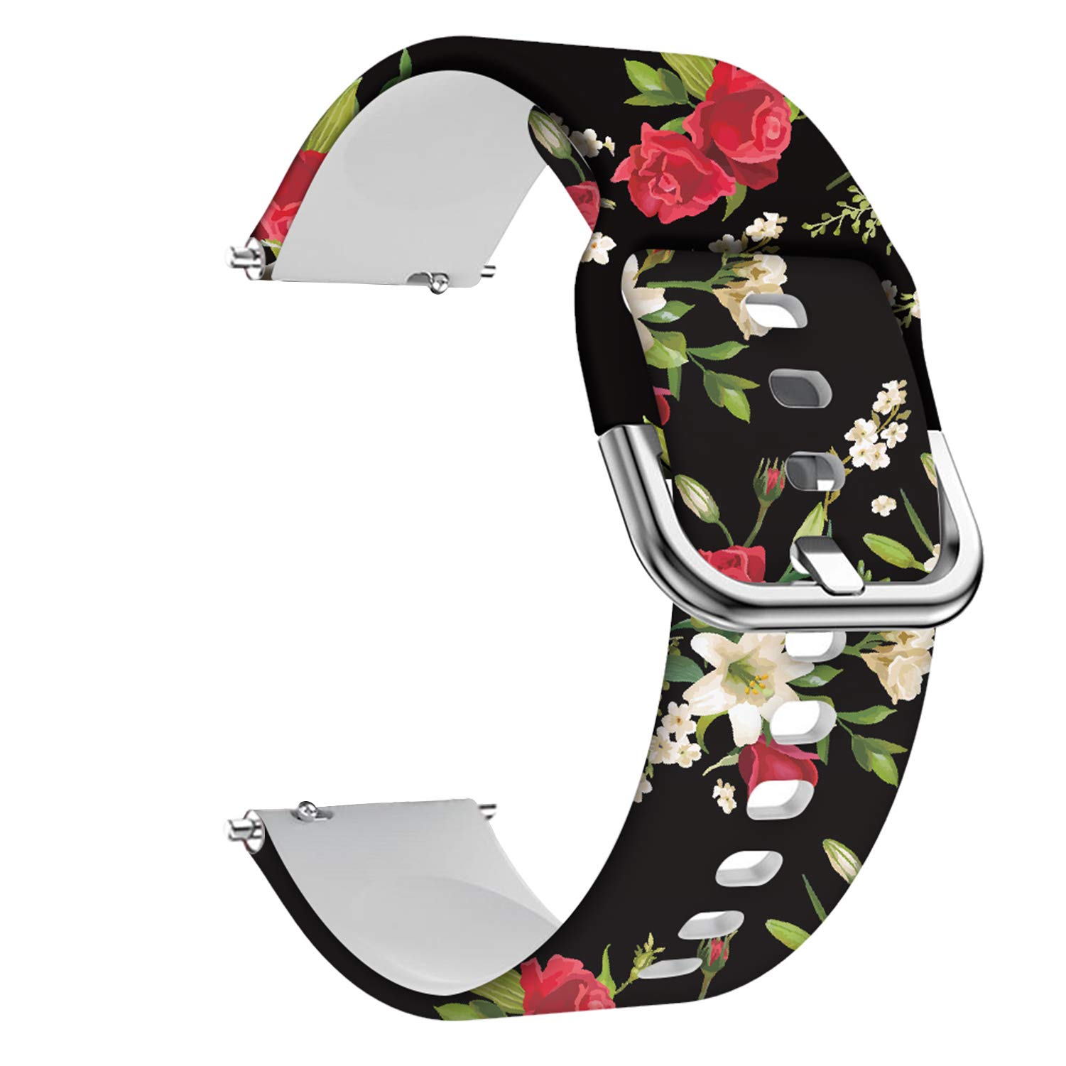 wonlex 22mm Watch Band Replacement, Compatible with Samsung Gear S3 Frontier, Classic, Sport, Soft Silicone Strap for Galaxy Watch 3 45mm, Samsung