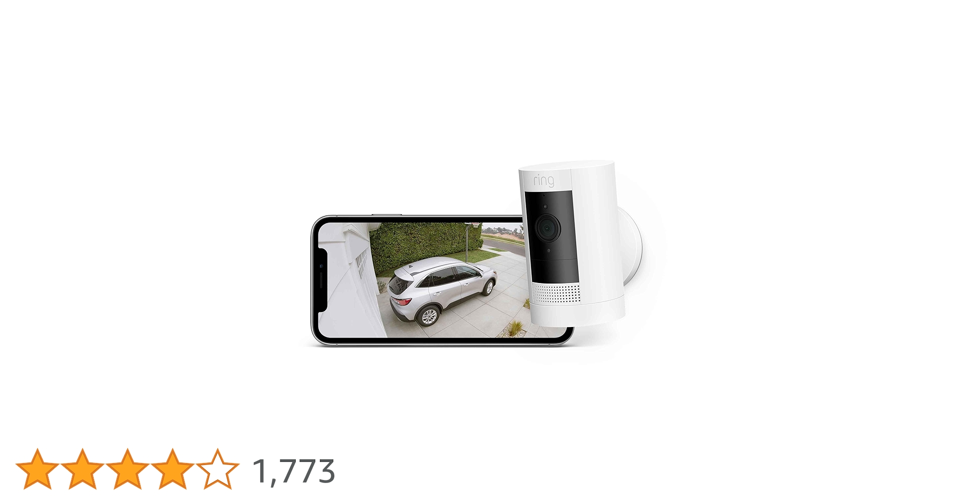 リング ring Stick Up Cam アマゾン 屋内外用セキュリティカメラ Ring Stick Up Cam Battery ホワイト - 屋内外用充電式カメラで