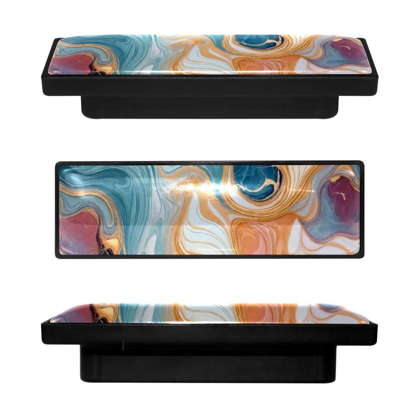 Boutons de placard de cuisine en marbre coloré pour sublimer votre bureau