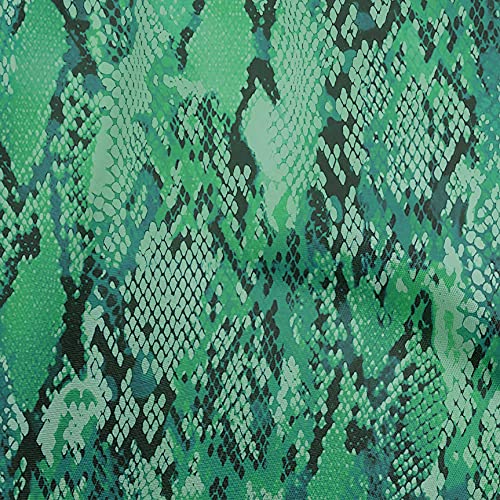 oneOone Georgette Viscose Green Fabric Animals DIY Clothing Quilting Fabric Print Fabric By Yard 42 Inch Wide