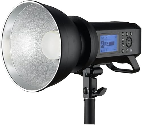 Ficha técnica Godox AD400 Pro Flash estroboscópico para exteriores todo en uno con potencia de 400 W, batería de litio 21,6 V/2600 mAh que ofrece 390 pop de potencia completa, compatible con cámaras réflex. - Fernando Cortés