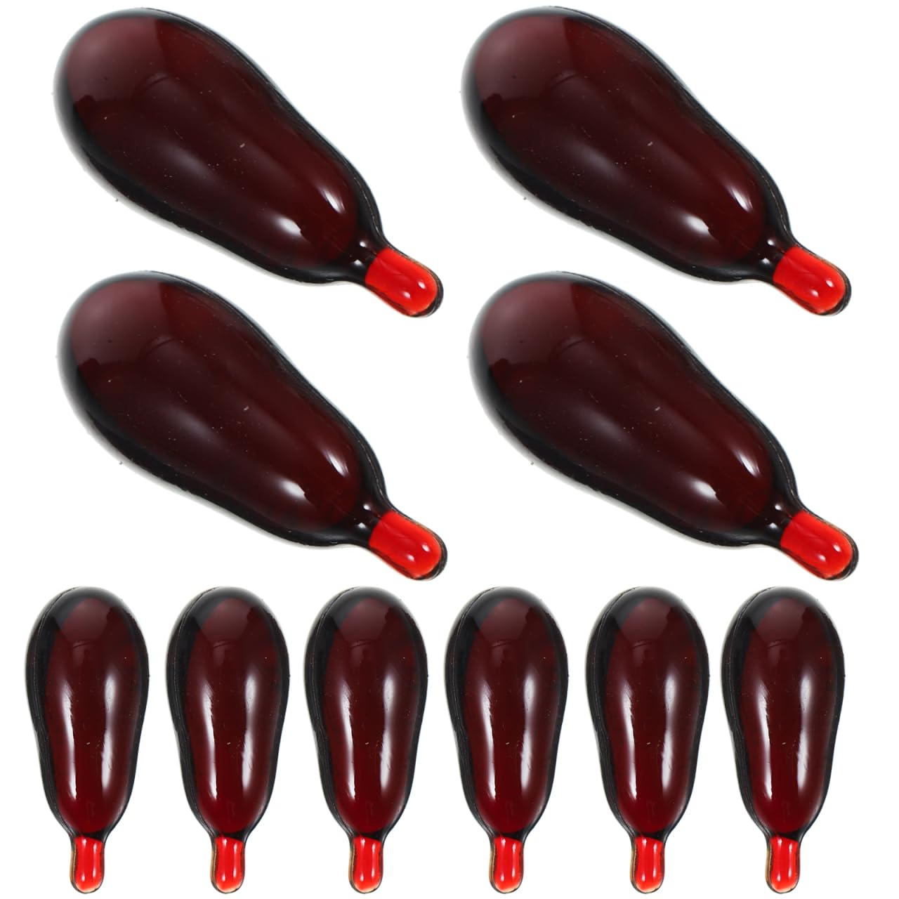 Toyvian 30pcs Fake Blood Capsules, Zombie Capsules Prank Realistic Stage Blood Capsules for Halloween Party Props Joke Trick Toys