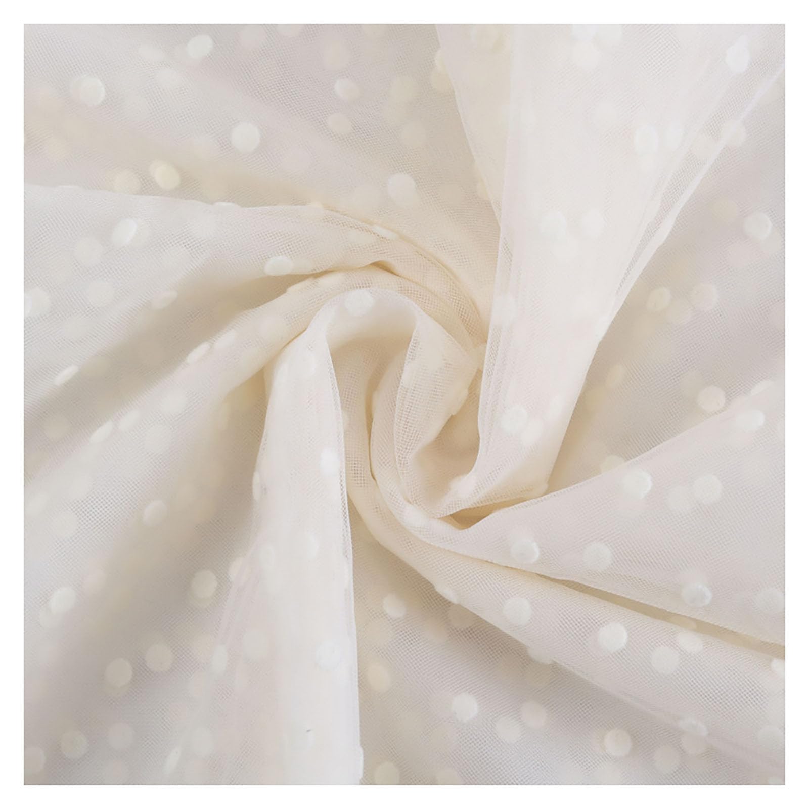 Tela de tul de 5 m x 150 cm, para coser, diseño de lunares | Tela de lunares por metros, tela de tul con puntos flocados para coser, tela de malla, tela decorativa para disfraz