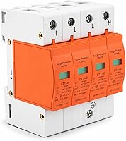 Vista 1 de Oumefar 4 Pole AC 420V House Protector 40KA dispositivo de pararrayos de baja tensión Dispositivo de carril DIN