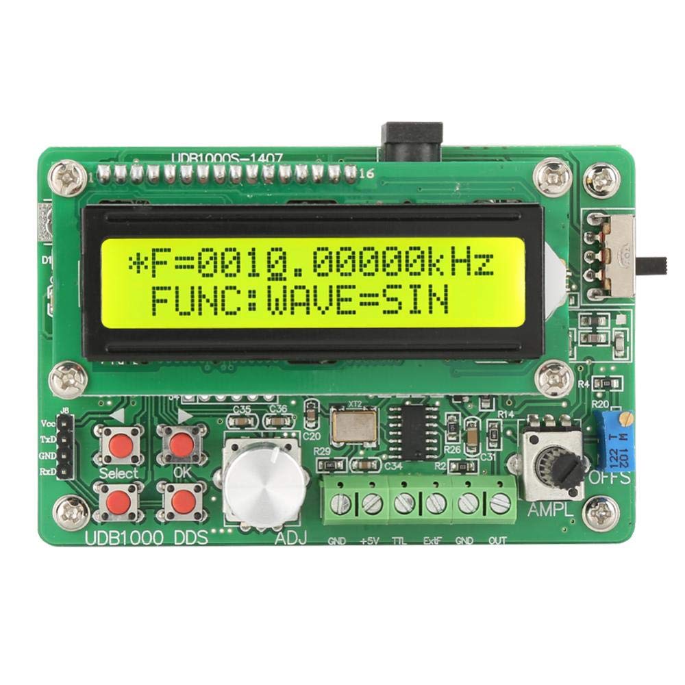 DDS generator funkcji, moduł cyfrowy UDB1005S/UDB1008S z wyświetlaczem LCD UAC 220 V i różnymi formami sygnału (wtyczka EU 5 MHz)