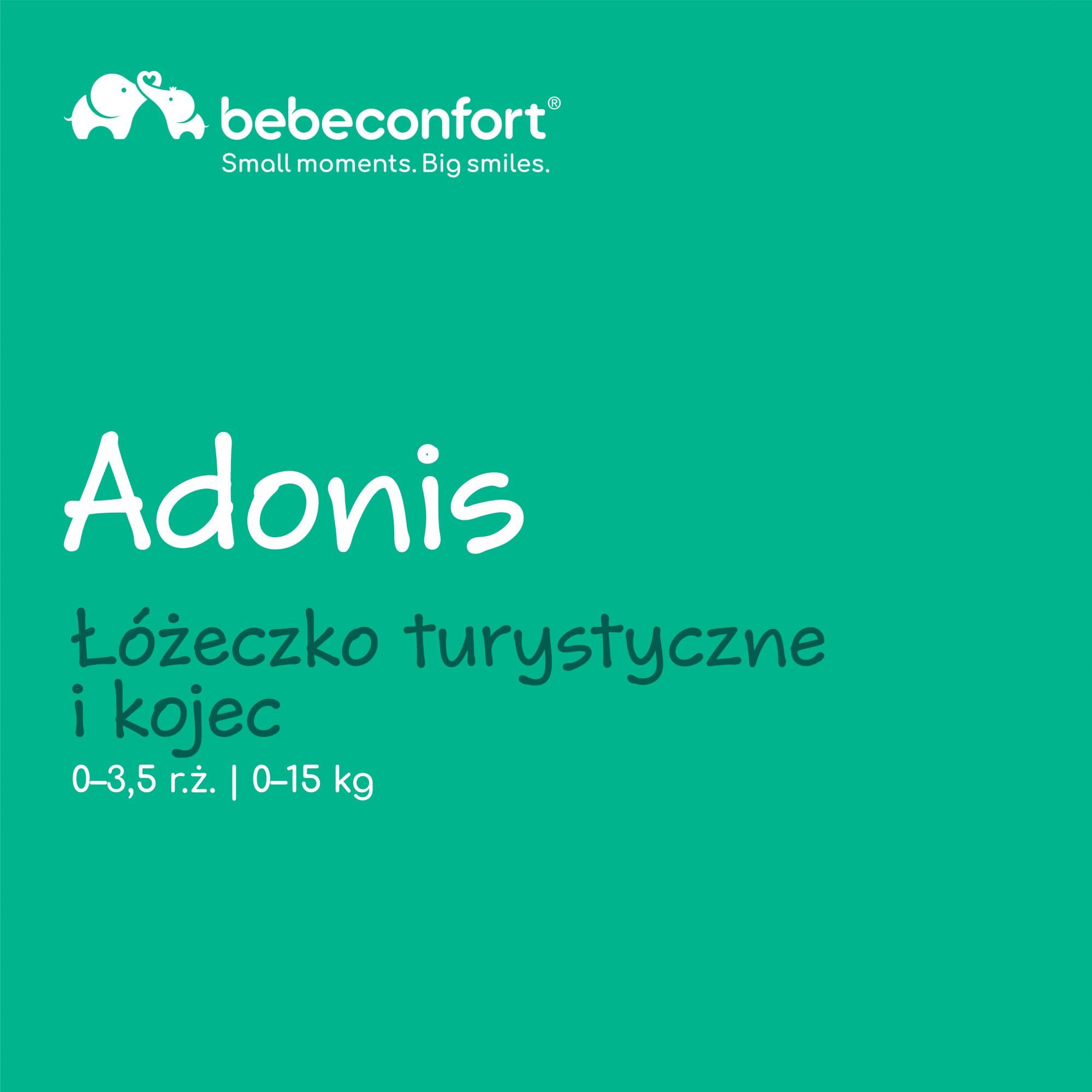 Bebeconfort Adonis, łóżeczko turystyczne 2 w 1, 0–3 lata (15 kg), kompaktowe składane łóżko, wejście z boku, duży miękki materac, torba do przenoszenia, łatwe składanie, stabilne, Mineral Gray
