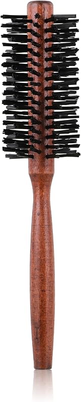Wood Hair Dryer Brush in Brown