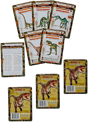 Tarjetas coleccionables de dinosaurios  Paquete múltiple de la serie 11 para niños, niñas y adultos, paquete de las bestias y bellezas (tres