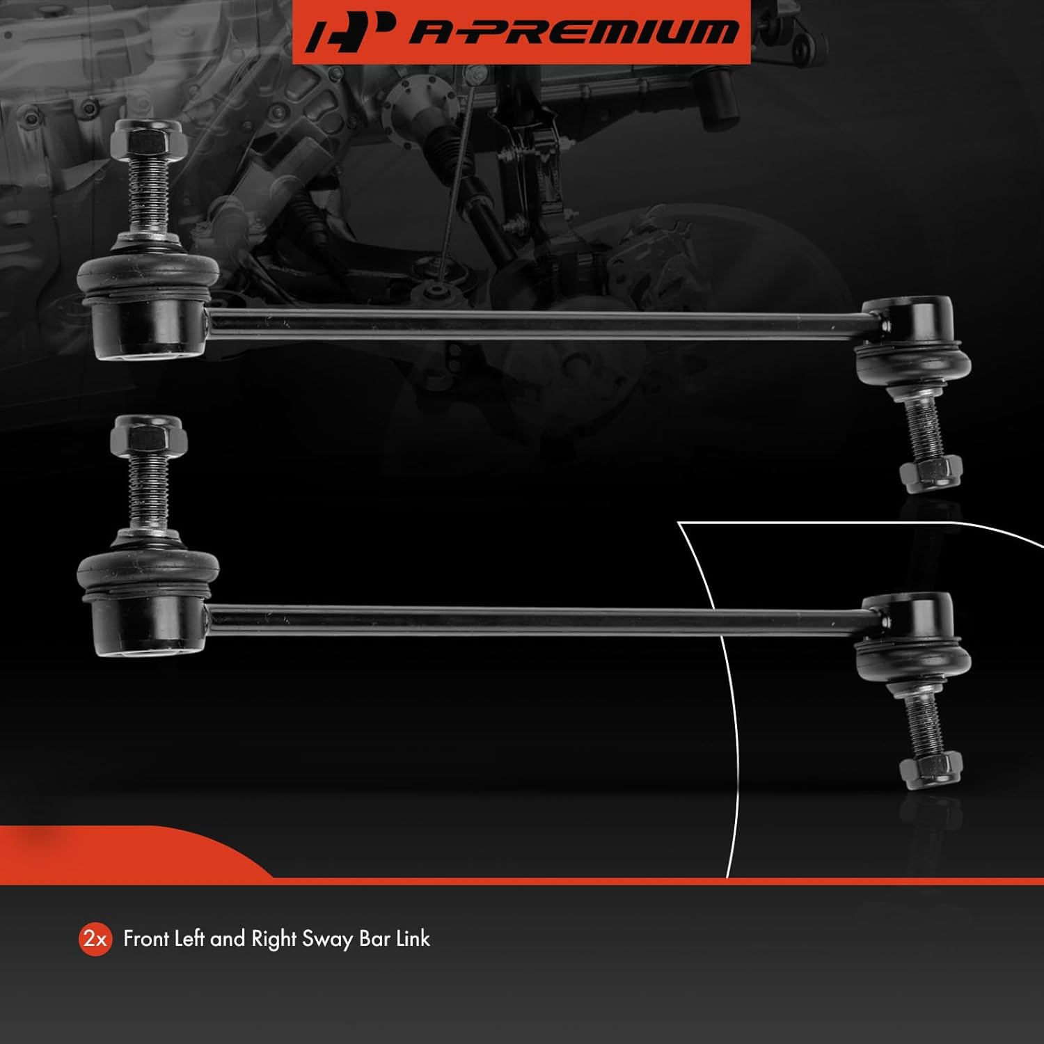 A-Premium 2 x Front Sway Bar Links Stabilizer Bar Links, Compatible with Suzuki SX4 2007-2013, Kizashi 2010-2013, Aerio 2004-2007