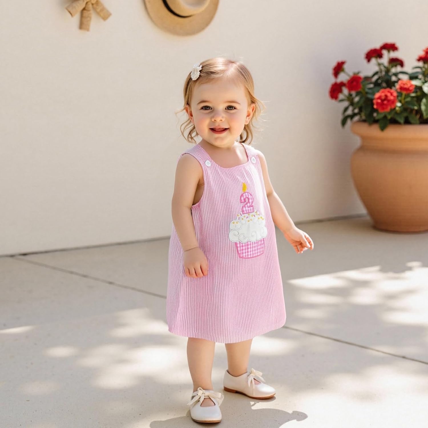 Baby Girl First Birthday Outfit Cake Embroidery Togo Ubuy