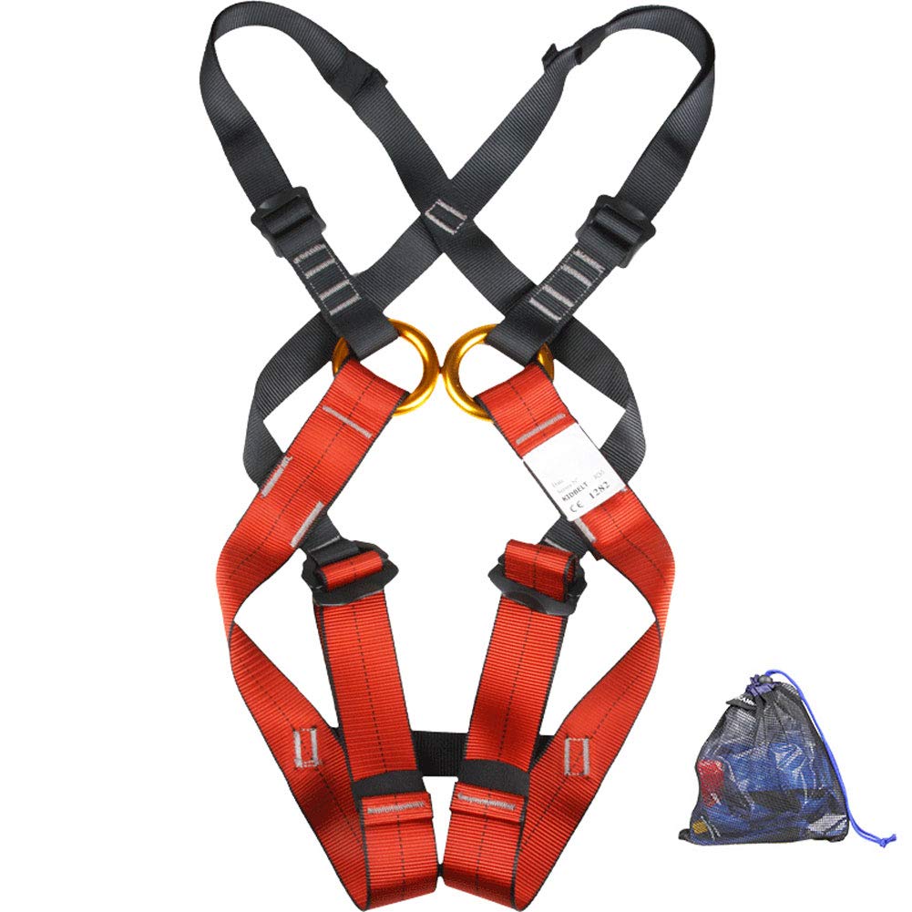 Harnais d'escalade Enfant, Baudrier Escalade Enfant Harnais de Sécurité pour Alpinisme, Escalade, Rappel, Convient aux débutants, 3-14 ans, Sûr et confortable