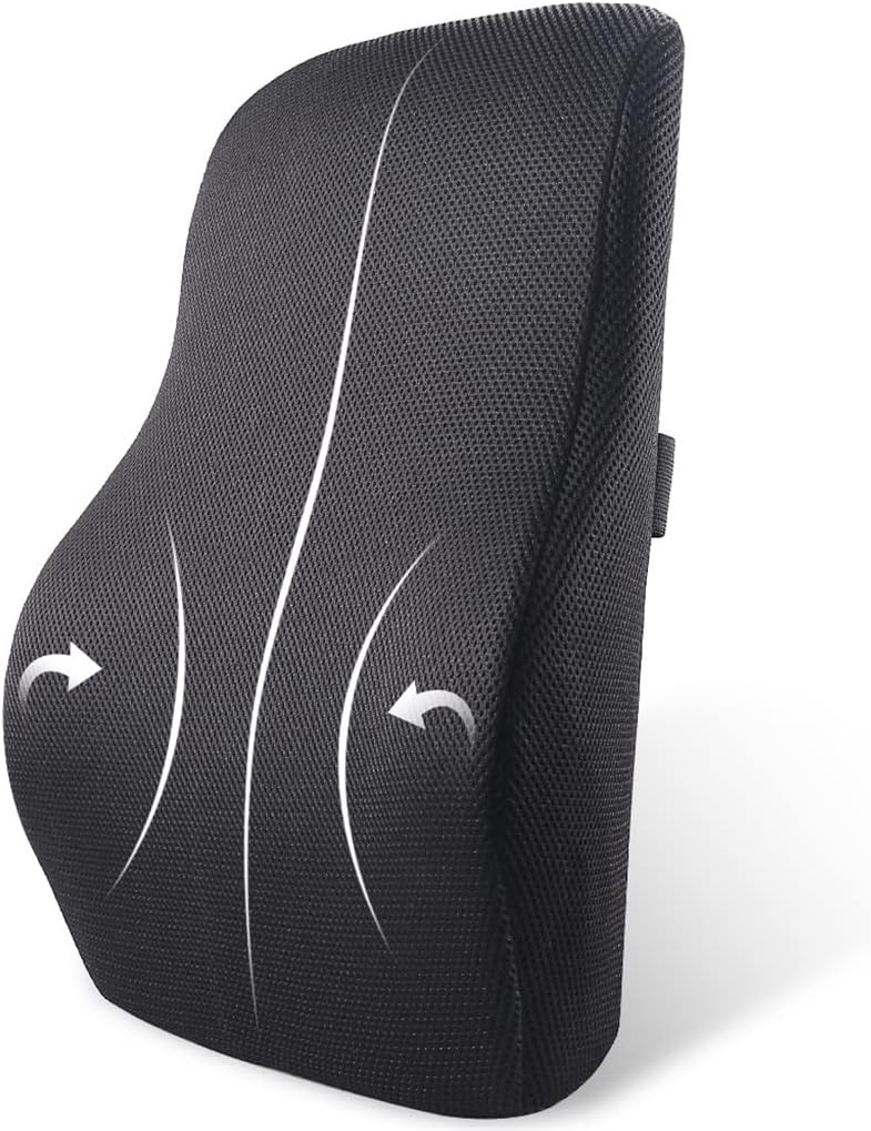 HBJWOV Lumbar Support Pillow; Memory Foam Chair Cushion Supports Lower Back Accessories car Pillow Memory Foam Pillow