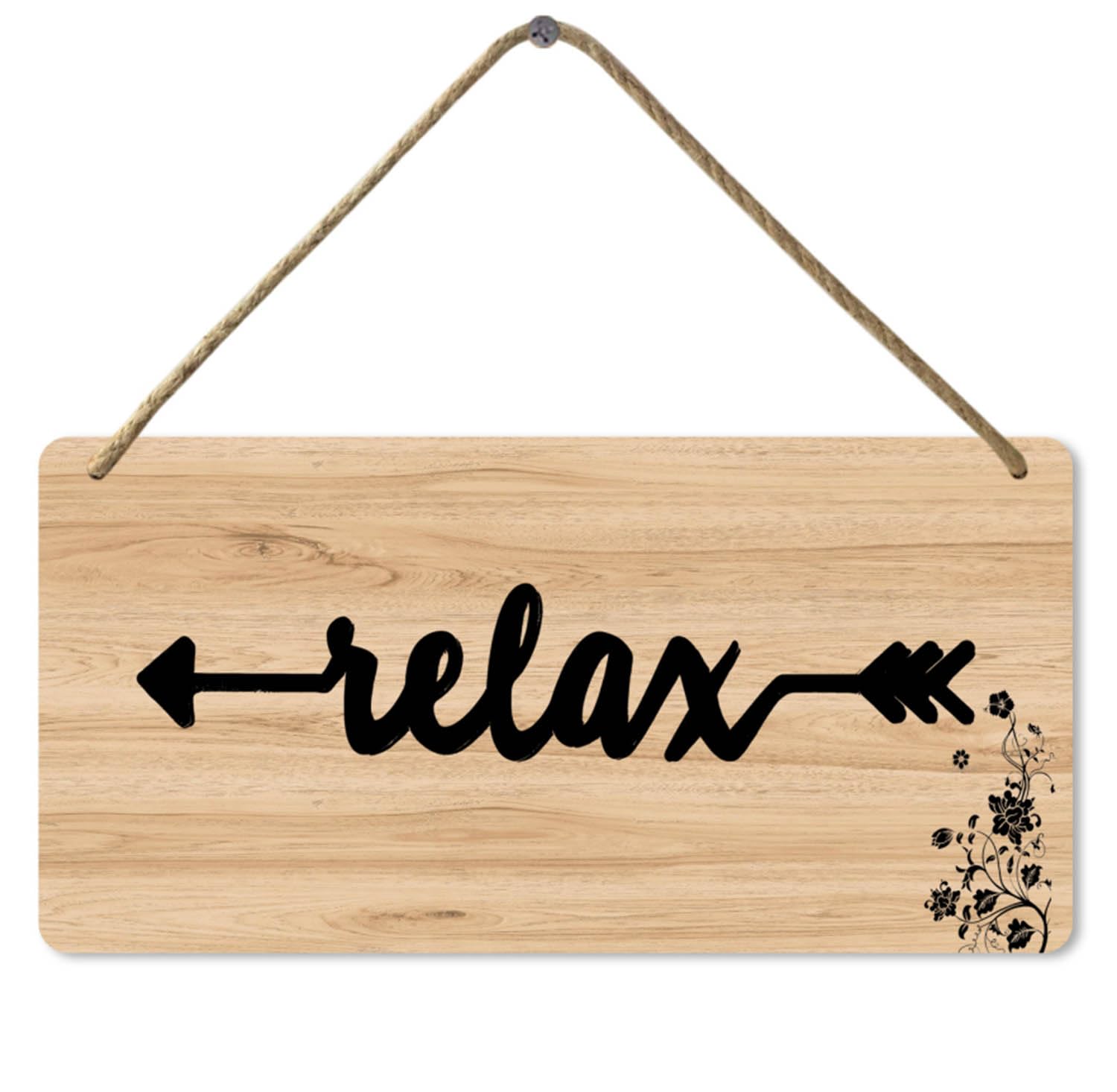 Wooden Sign Relax Sign, Bathroom Decor for Home Laundry Room, 8x12 Inch, Bathroom Decor Wall Art Farmhouse Bathroom Decor