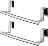 Vista 10 de KES Toallero para puerta de gabinete, toallero de cocina sobre el gabinete, toallero de barra de toalla de acero inoxidable SUS304, paquete de 2