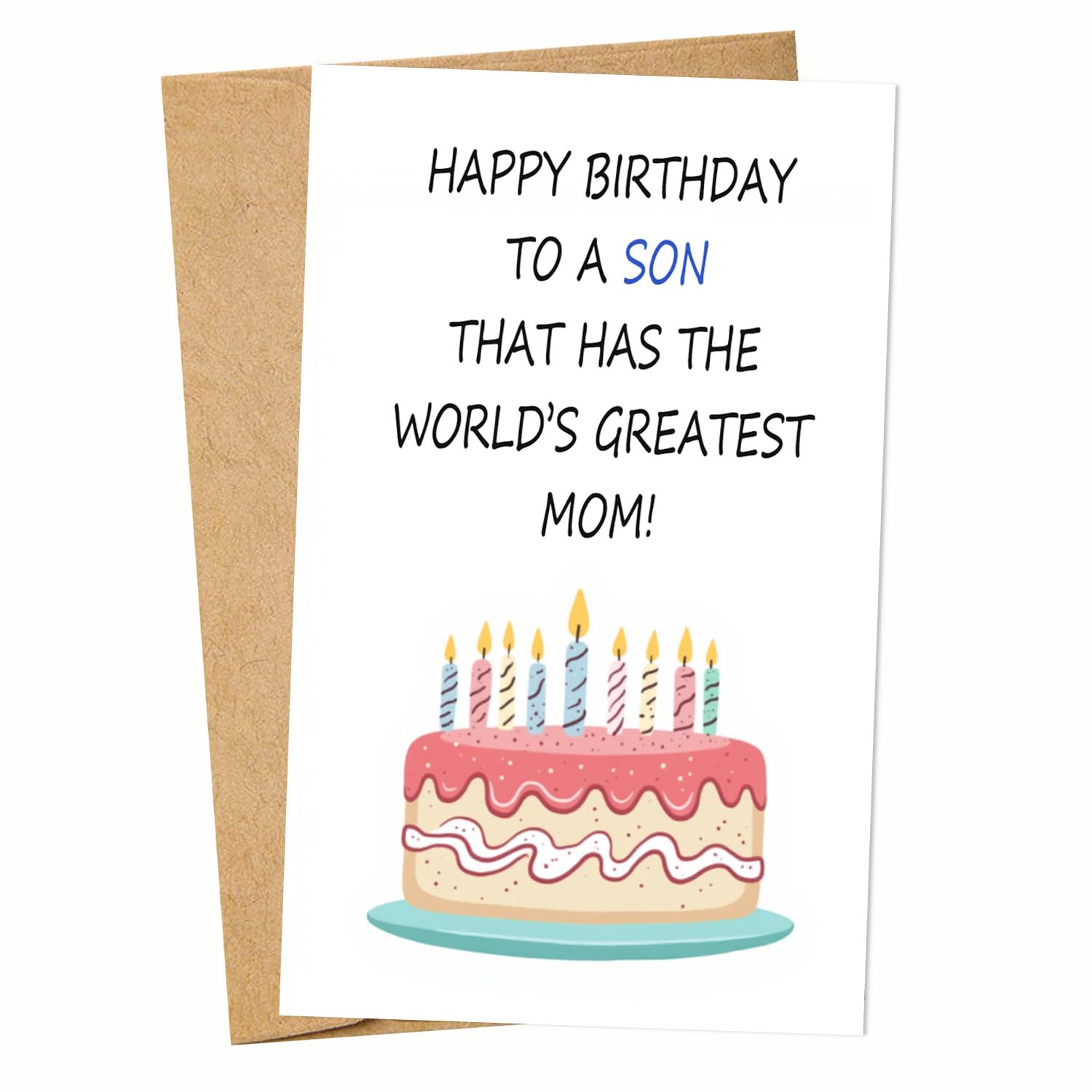 Humorous Birthday Greeting Card with Envelope Comical Older Than Me Message Paper Material, Versatile for Men, Women, Friends