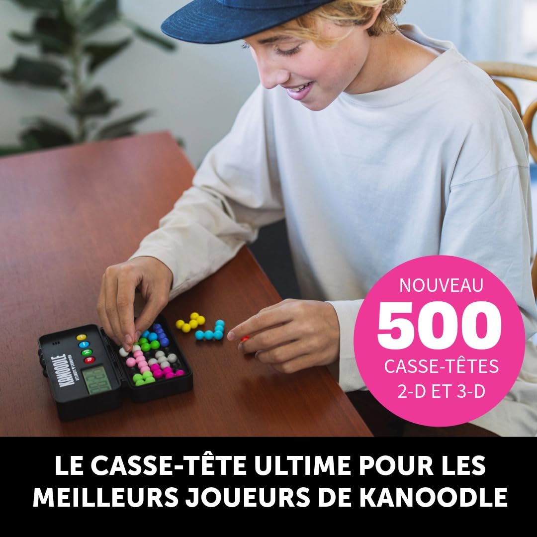 Learning Resources Kanoodle Ultimate Champion Jeu de logique et Casse-tête éducatif 500 défis avec minuterie silencieuse