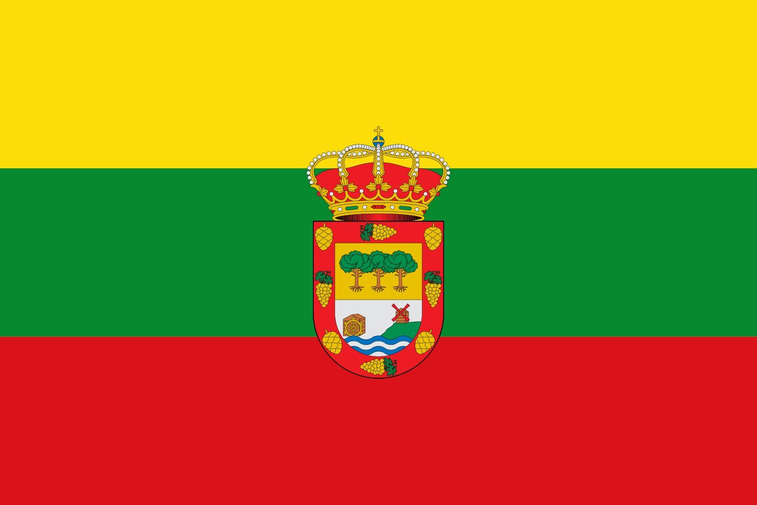 Drapeau Large El Piñero rectangulaire format 2:3 pour mât