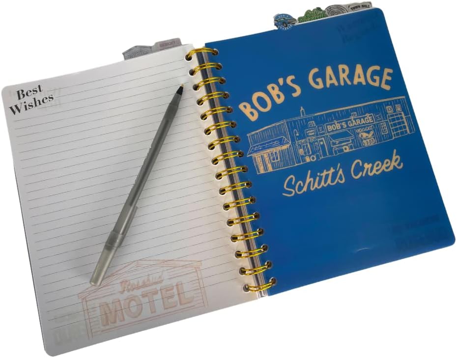 Schitt’s Creek Tab Journal Notebook - Rose Apothecary, Spiral Bound, 144 Lined Pages, 8 x 7 inches - Image 3