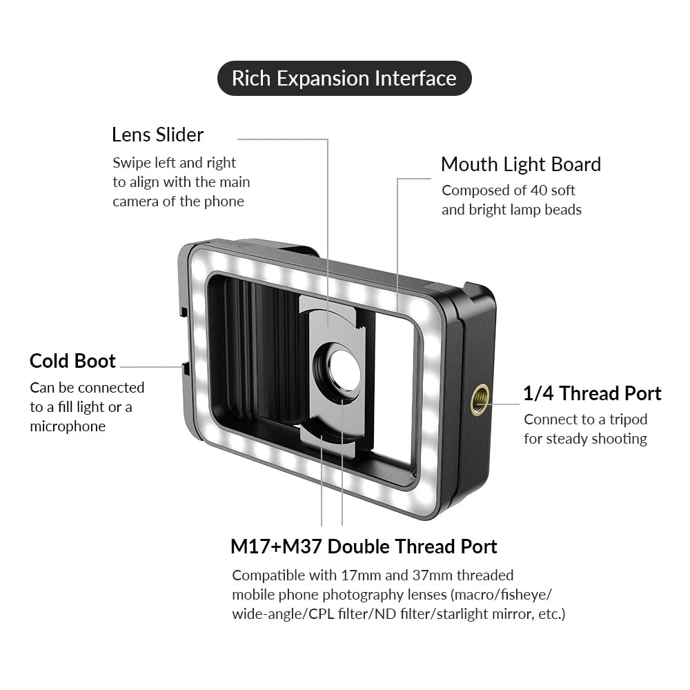 FL23 Clip De Téléphone Universel Avec Filetage De 17 Mm + 37 Mm Pour