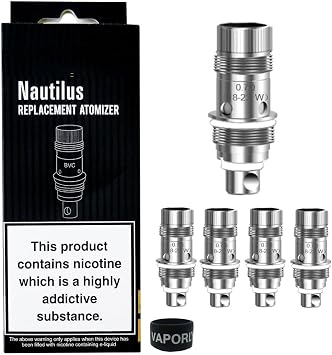 Nautilus coils 0.7 OHMS BVC for Various Aspire Tanks Such as Nauitlus / 2 / Mini / 3/322 / GT/Zelos, Prime & Vaptio Tyro Kits Vaporly UK 0.7  Coil 18-23 W, 5.0 count
