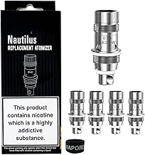 Nautilus coils 0.7 OHMS BVC for Various Aspire Tanks Such as Nauitlus / 2 / Mini / 3/322 / GT/Zelos, Prime & Vaptio Tyro Kits Vaporly UK (0.7Ω Coil: 18-23 W), 5.0 count