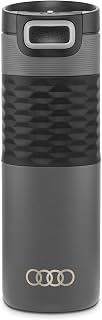 Audi 3292500100 Isolierbecher Trinkflasche Isolierflasche Ringe Logo 500ml grau