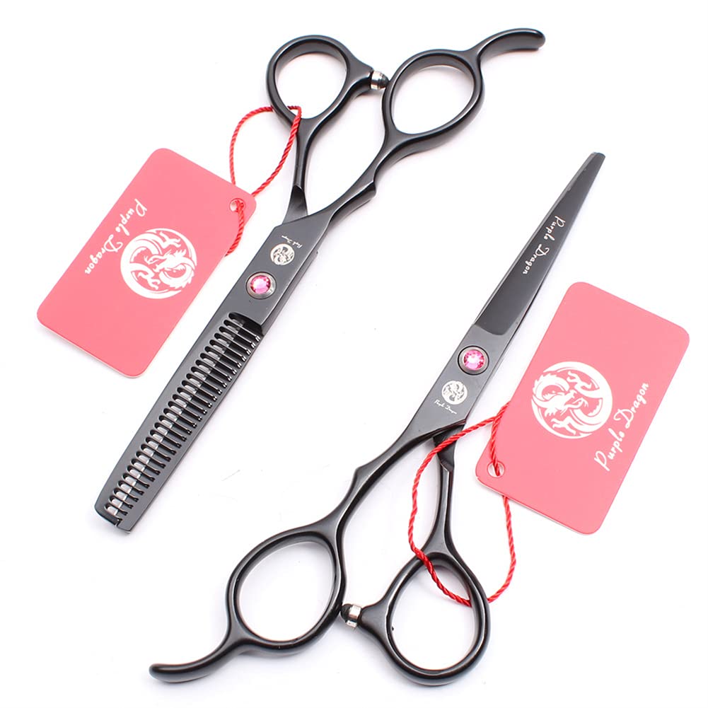 Main Gauche Professionnel Coiffure Ciseaux Kit, Acier Inoxydable Haircut Ciseaux, pour Hommes Femmes Enfants Accueil Animaux Salon Barber,5.5 inch