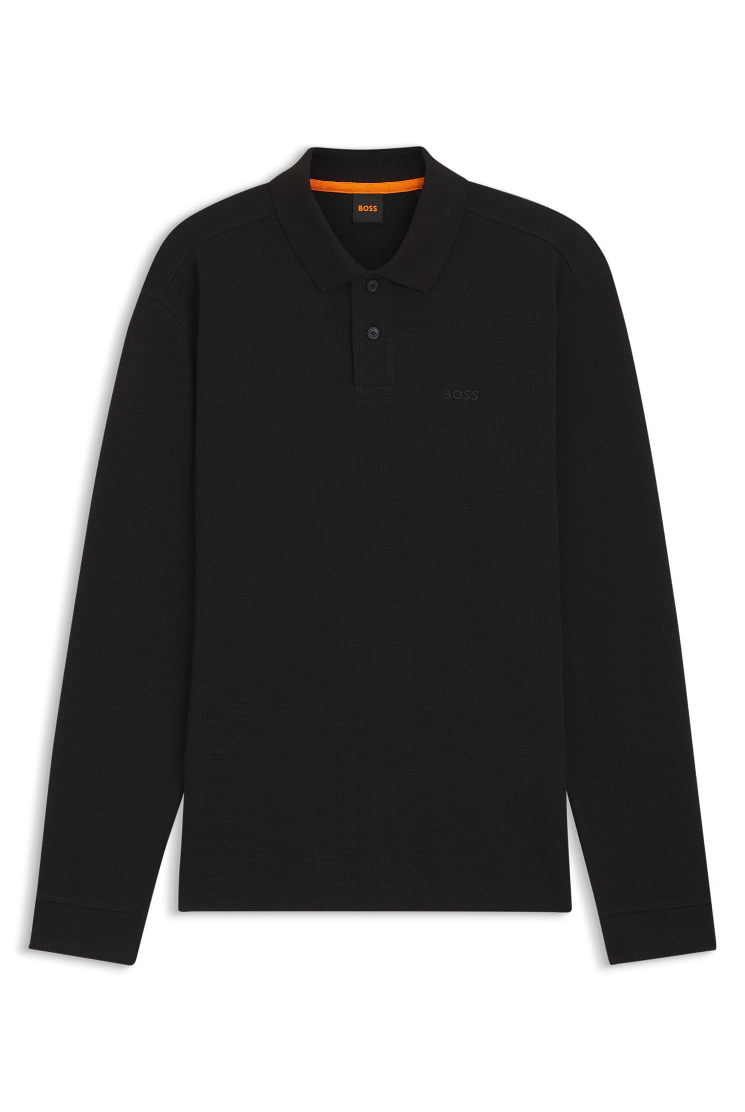 BOSS Mens Petempestolong Logo-Detail Polo Shirt in a Cotton Blend