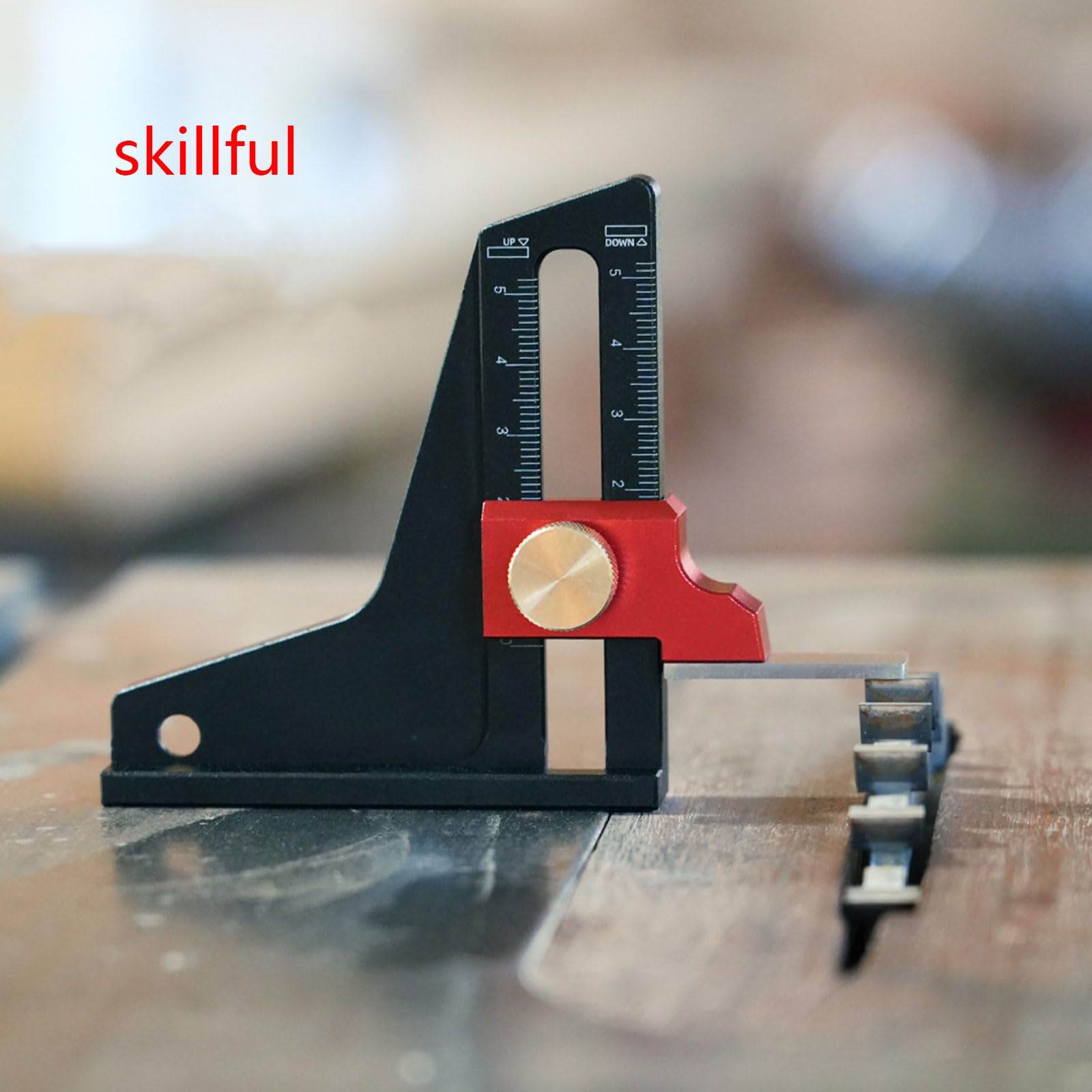 Router Table Measuring Tool Accurate Height Gauge Double Scale ...