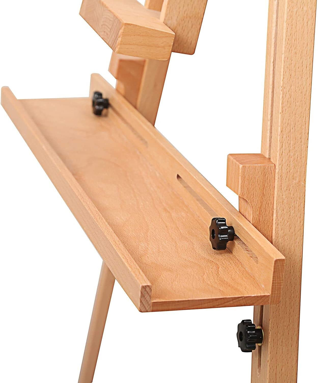 práctico Trípode Campo de pintura de caballos - Universal trípode caballete Pintura portátil ajustable Pintura de caballete Soporte de beech Wood Artist Easel, para pintores, estudiantes y artistas de