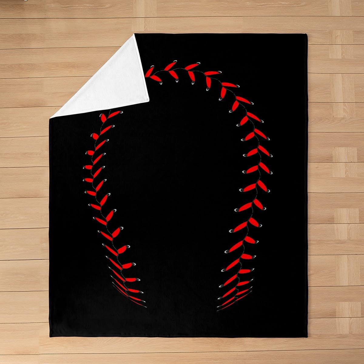 Feelyou Baseball Flannel Fleece Throw Blanket Queen 90"x90" Kids Black Softball Plush Blanket for Boys Girls Sports Theme Fuzzy Blanket Baseball Games Gift for Baseball Lover All Season Bed Blanket