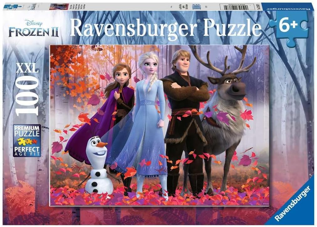 12867 Disney Frozen 2 - Magic of the Forest 100 Piece Jigsaw Puzzle for Kids Every is Unique Pieces Fit Together Perfectly, Multi