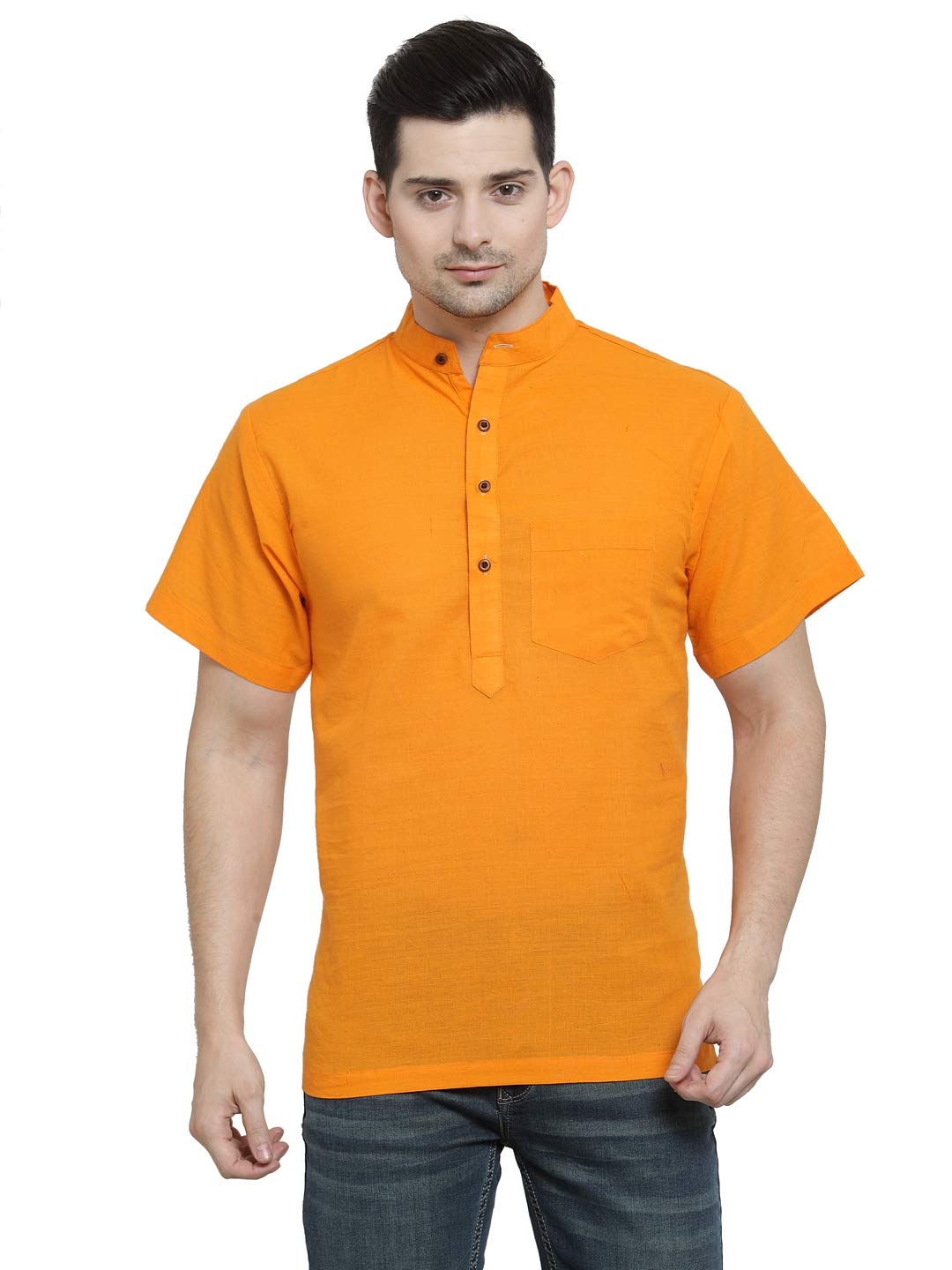 enchanted drapes Solid Straight Long Men's Kurta-picture-19