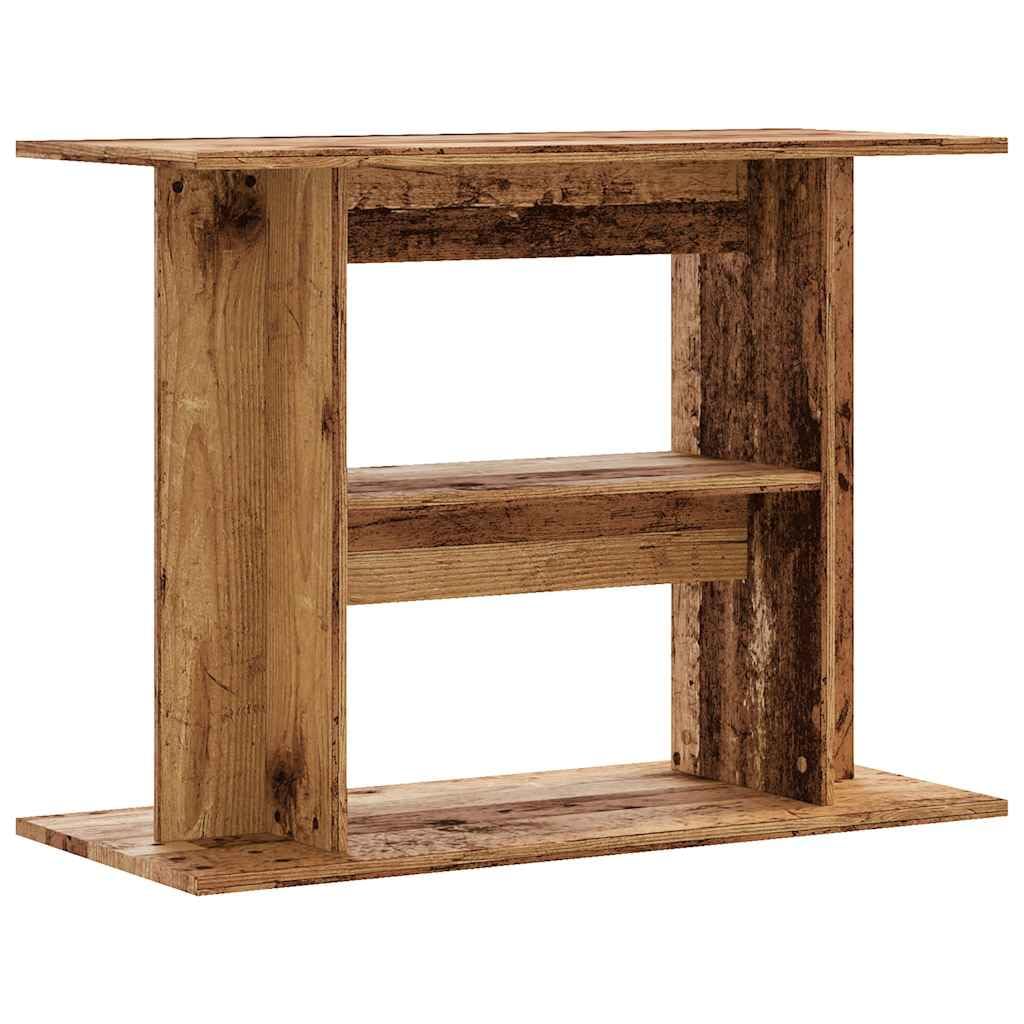 Aquariumständer Altholz-Optik 80x35x60 cm Holzwerkstoff, Aquarium Unterschrank, Aquarium Schrank, Aquariumschrank, Aquarium Tisch, Aquarium Stands - 857272