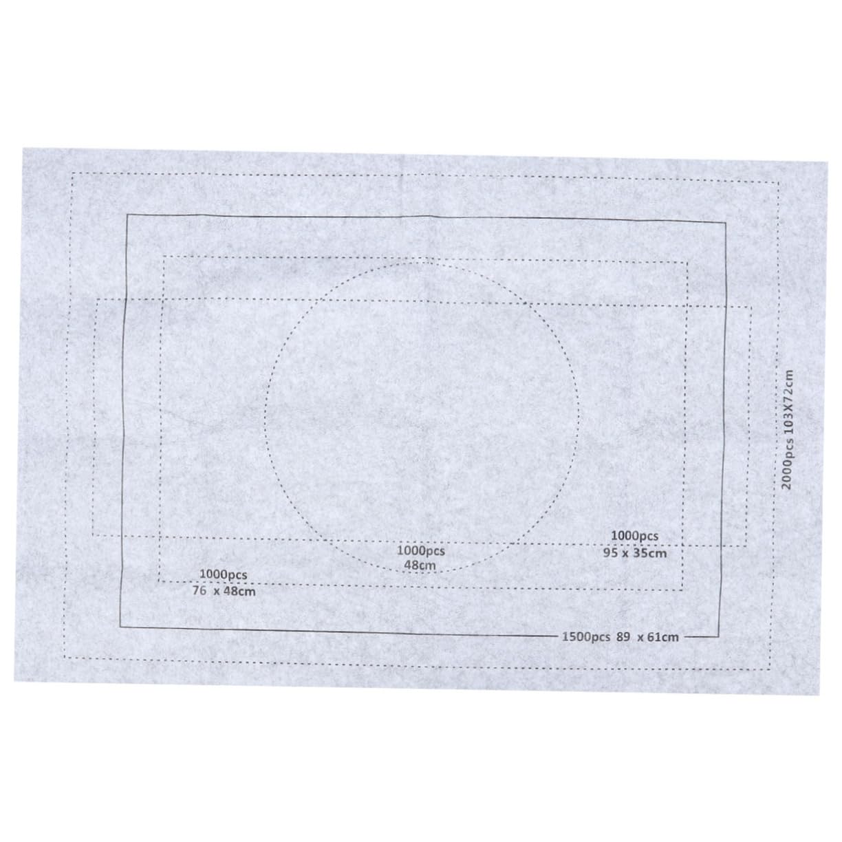 SUPVOX Puzzle Mats for Floor 80x118cm Portable Puzzle Board Felt Mat Roll-up Design