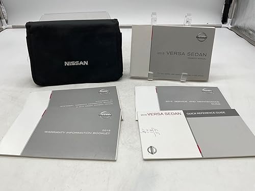 2019 Nissan Versa Sedan Owners Manual Set with Case OEM I02B28011